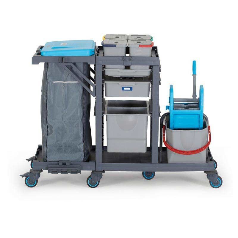 Fantom Procart 3344 Çekmeceli Temizlik Arabası, Kova Takımlı