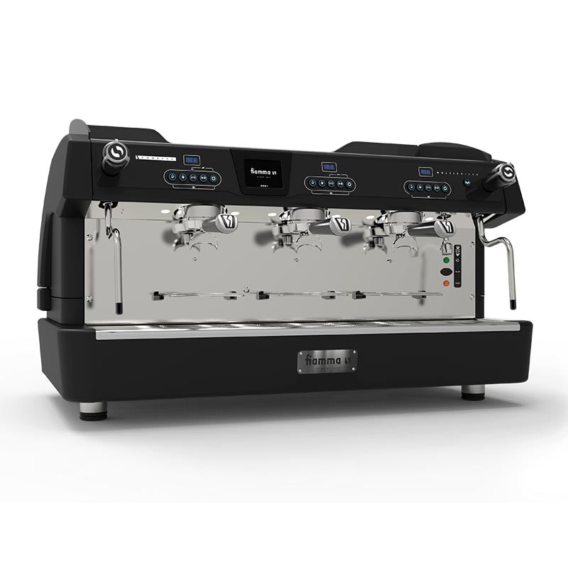 Fiamma Compass 3 MB Tall Cup Espresso Kahve Makinesi, 3 Gruplu, Siyah