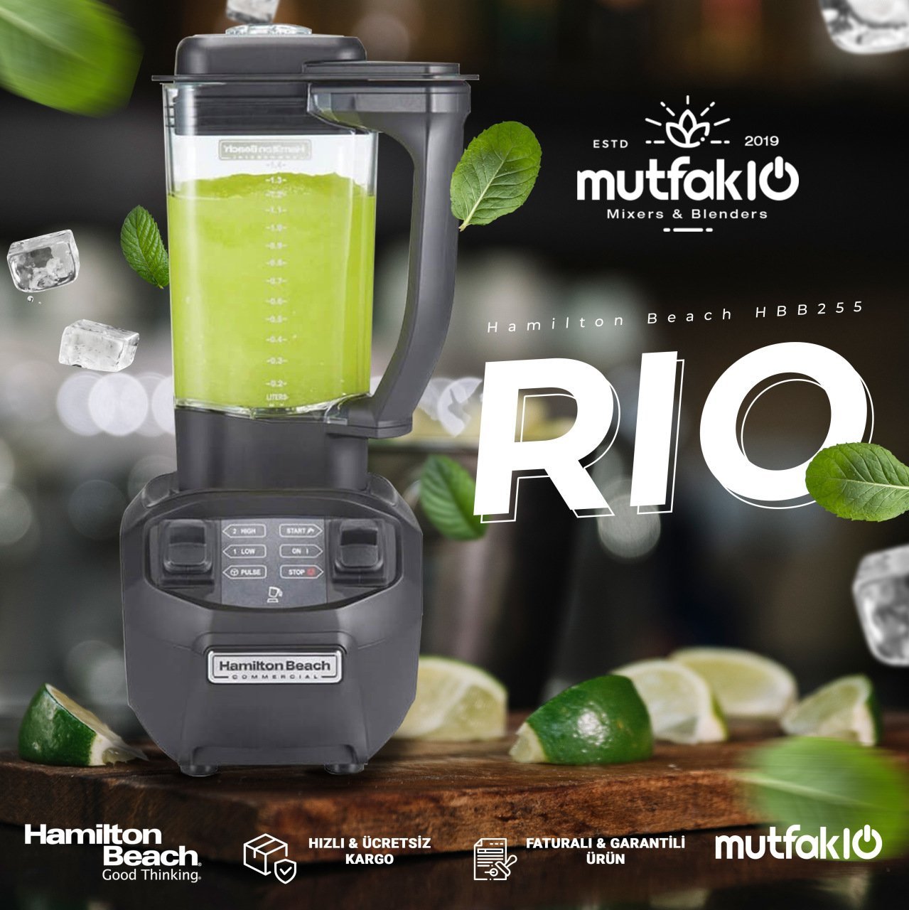 Hamilton Beach HBB255 Rio Blender, 1.6 Hp