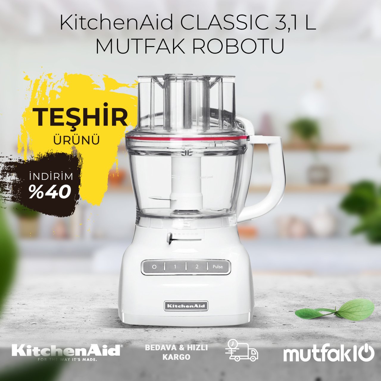 KitchenAid CLASSIC 3.1 L FOOD PROCESSOR 5KFP1325
