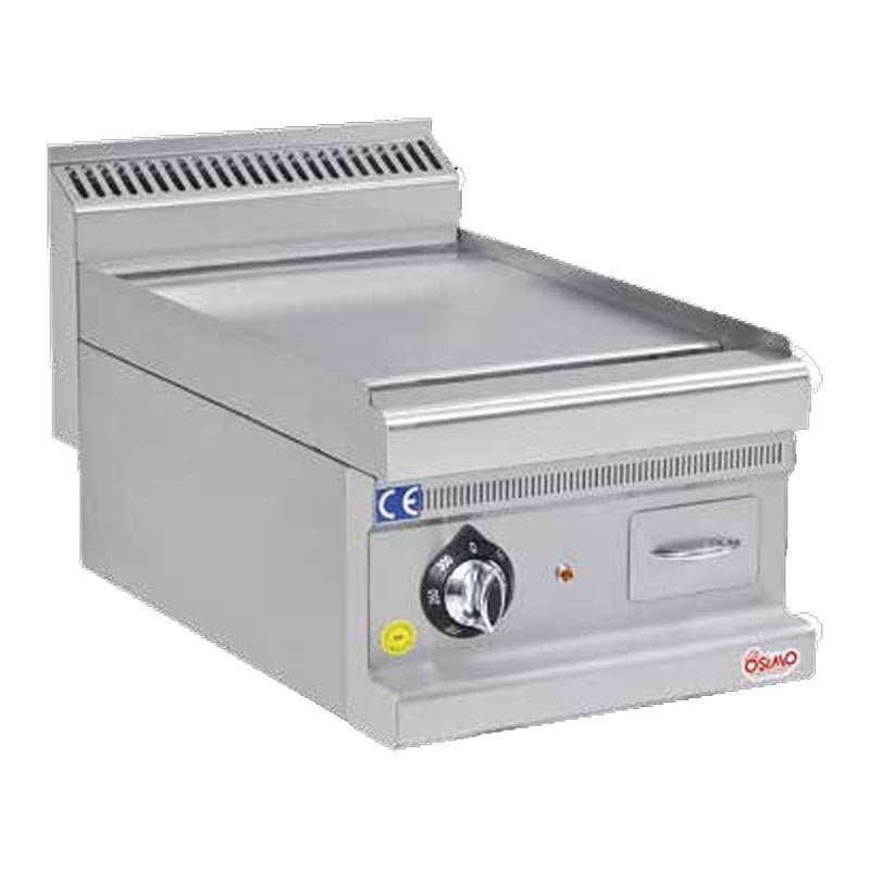 Osimo Electric Griddle, 700 Series, 40x70 cm, Smooth Plate, 400 V