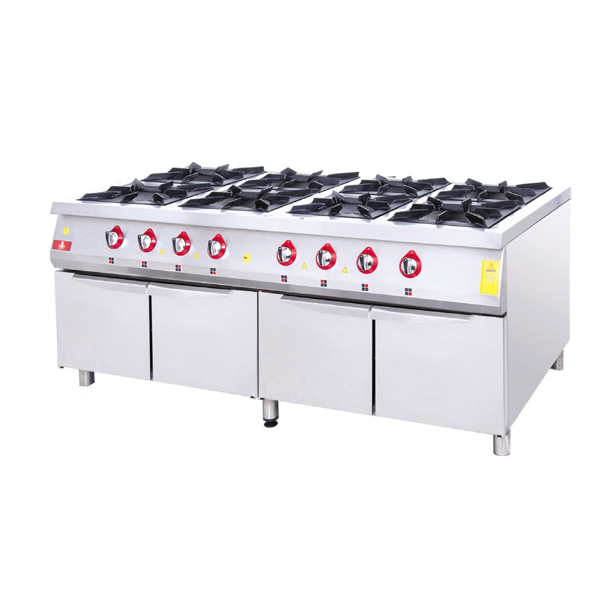 DRN Dolaplı Ocak 8'li   200x100   Gazlı