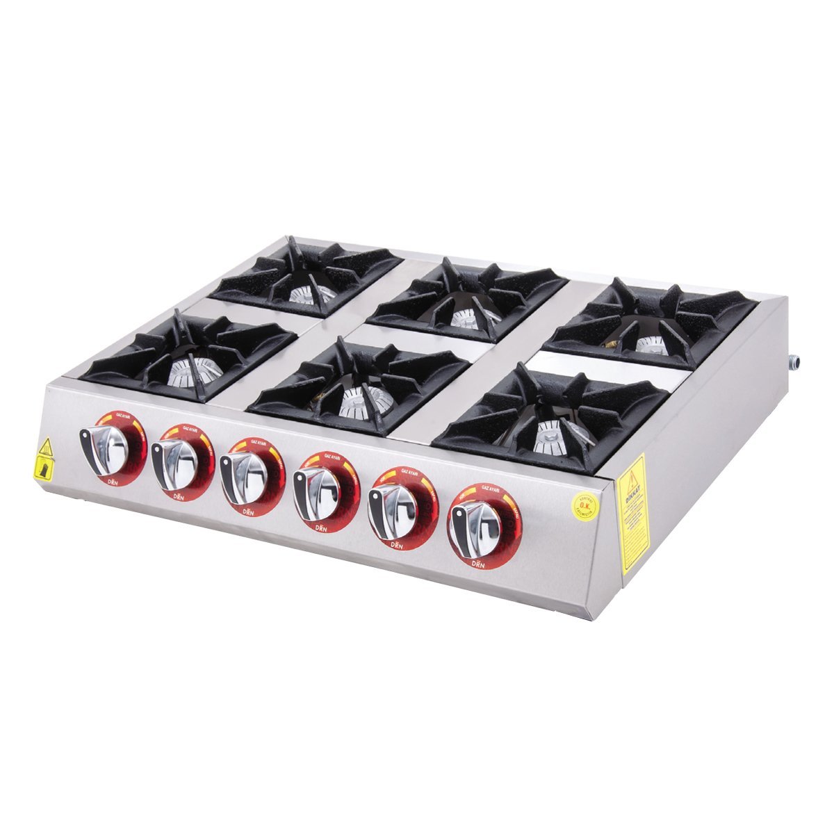 DRN Set Üstü Mini Ocak 6'lı   75x50   Gazlı