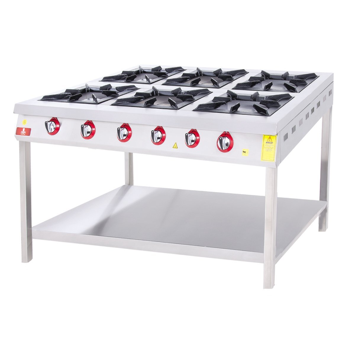 DRN Taban Raflı Ocak 6'lı Gazlı 130X80