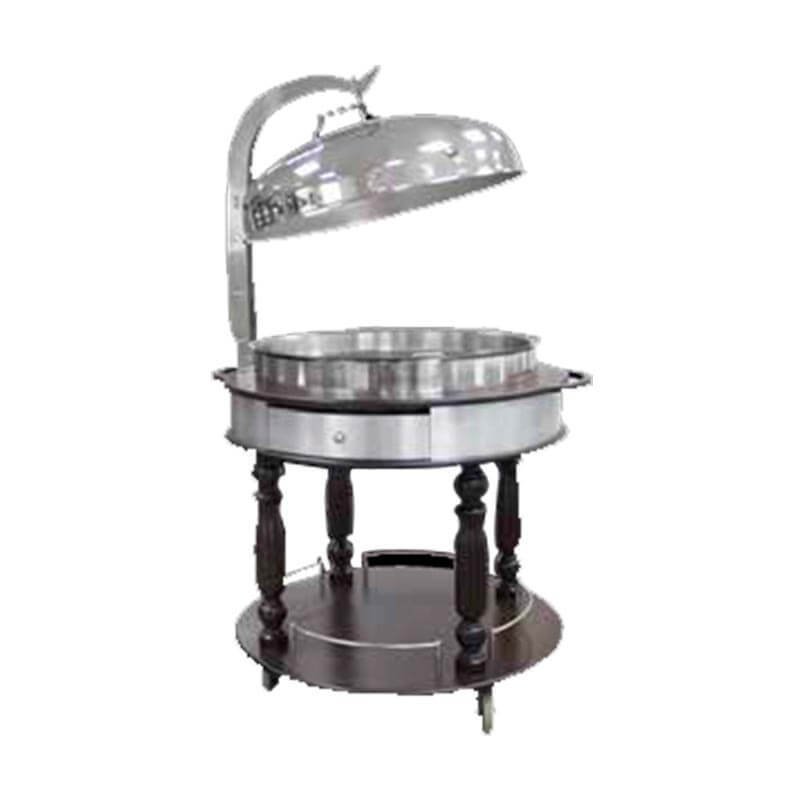 Öztiryakiler Chafing Dish Servis Arabası Ø90