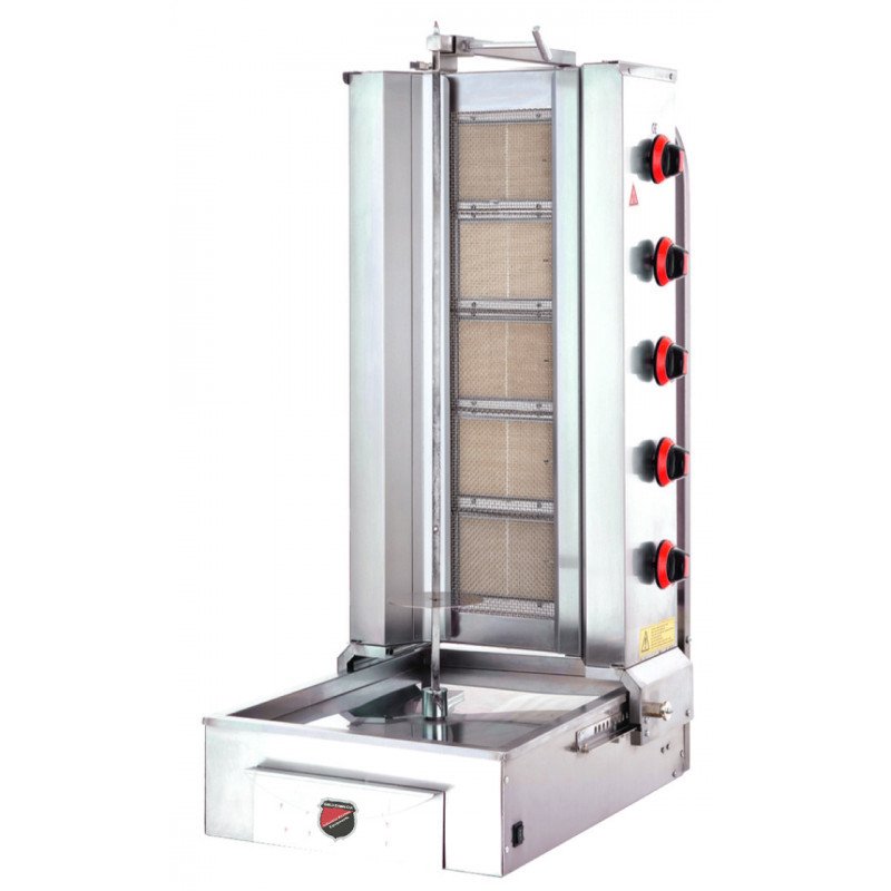 Silverinox Alttan Motorlu Doğalgazlı CE Döner Ocağı 5 Radyanlı