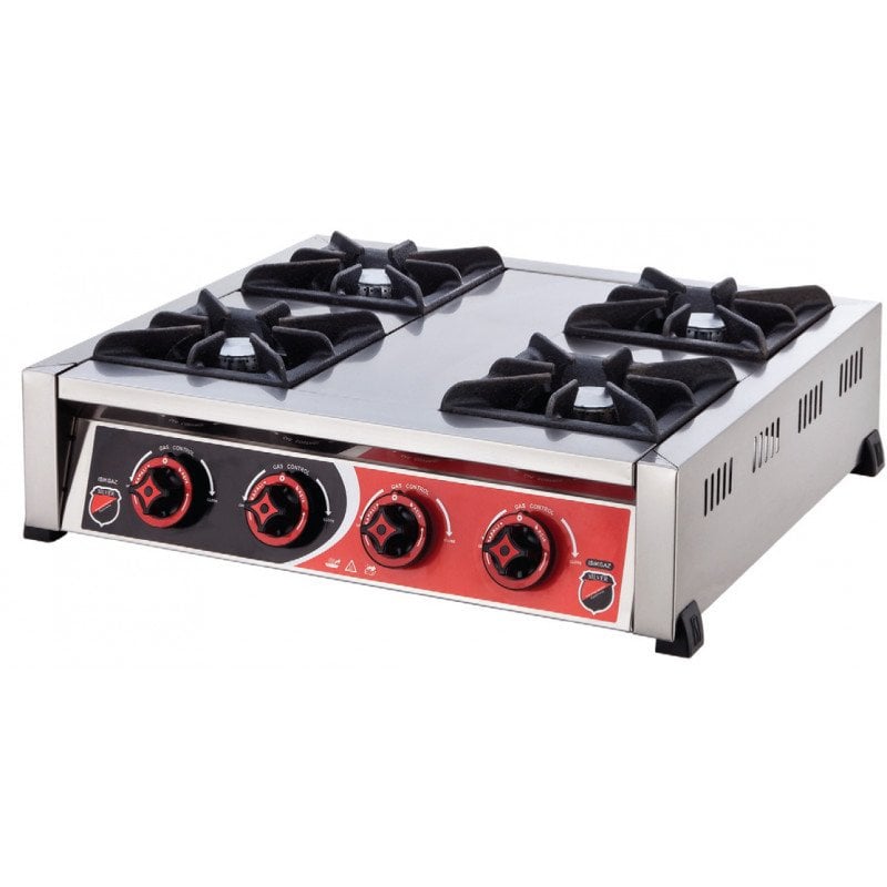 Silverinox Doğalgazlı CE Setüstü Mini Ocak 4 Back