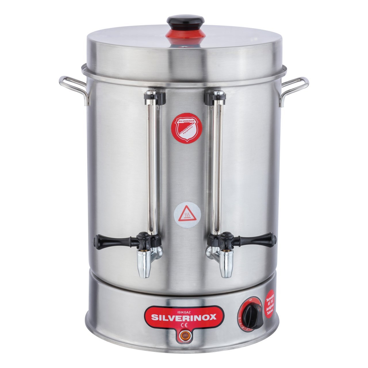 Silverinox Çevirmeli Metal Musluklu çay makinesi 7 Lt 60 Bardak Kapasiteli