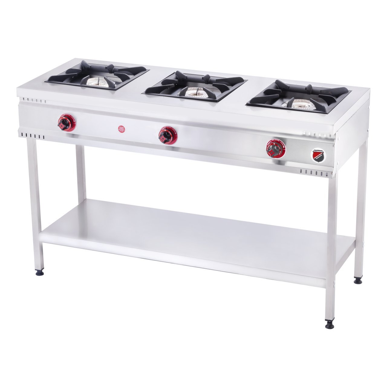 Silverinox Taban Raflı Midi Ocak 3 Back Doğalgazlı