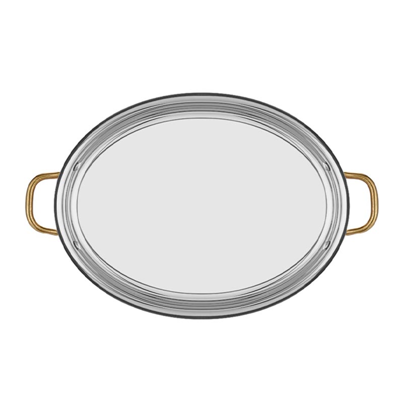 Altınbaşak A 101OC 28K Oval Deep Pan with Lid 28x21x6 cm