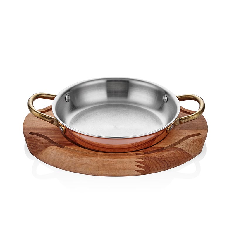 Altınbaşak A 101YS 14A Multi Metal Yumurta Sahanı+Nihale 14 cm Bakır