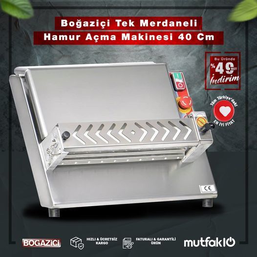 Boğaziçi BHA-40T.01 Hamur Açma Makinesi 40 Cm