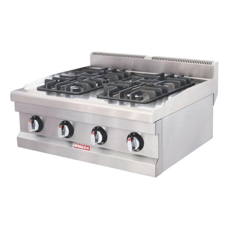 Görkem 600 Seri 4 Gözlü Ocak Set Üstü Gazlı 60x61 Cm