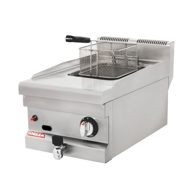 Görkem 600 Seri Fritöz Set Üstü Gazlı 9 Lt 40x61 Cm