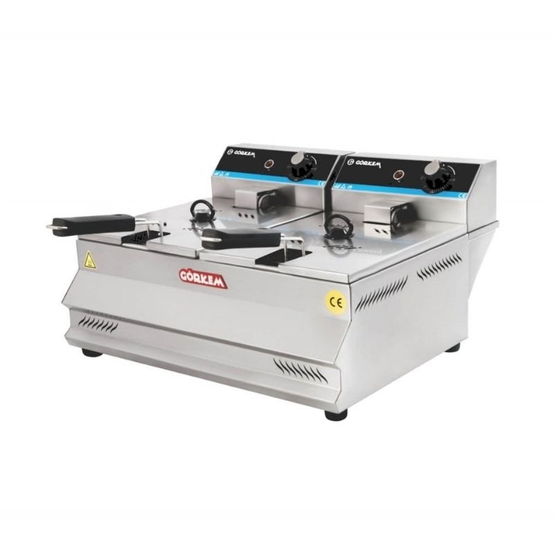 Görkem Fritöz Set Üstü Elektrikli 8+8 Lt 66,5x53 Cm