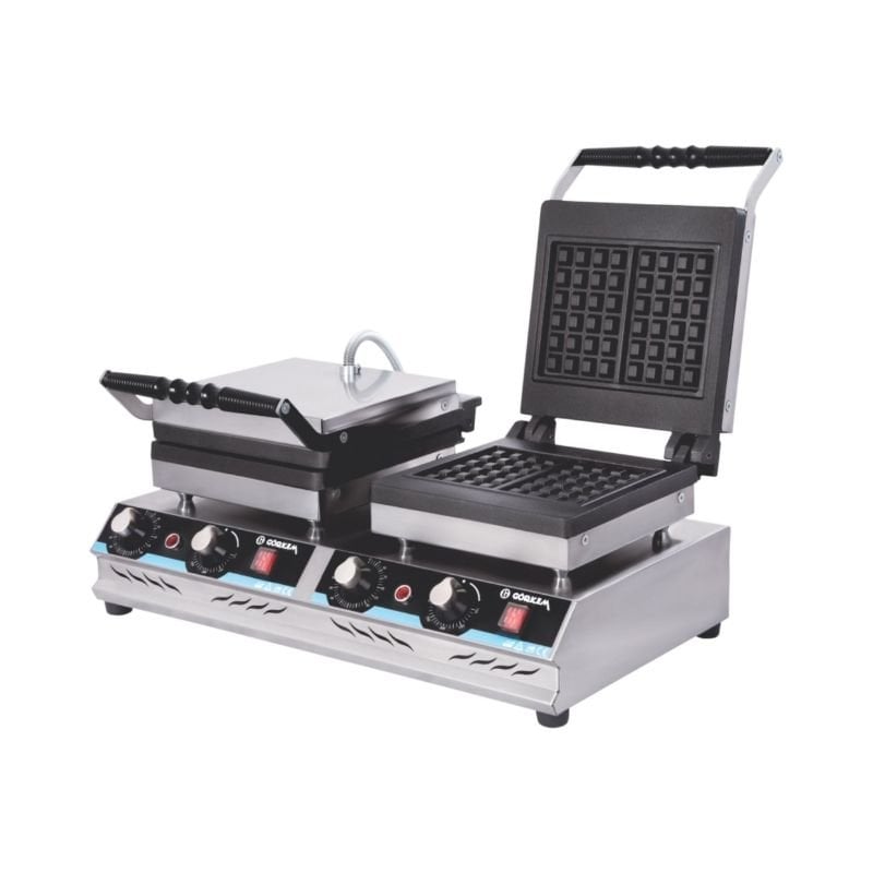 Görkem Kare Model Lüks Waffle Makinesi Çiftli Elektrikli