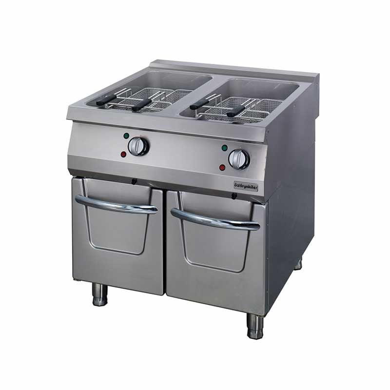 Öztiryakiler 900 Seri Fritöz Dolaplı Elektrikli 22+22 L 80x90x85 cm