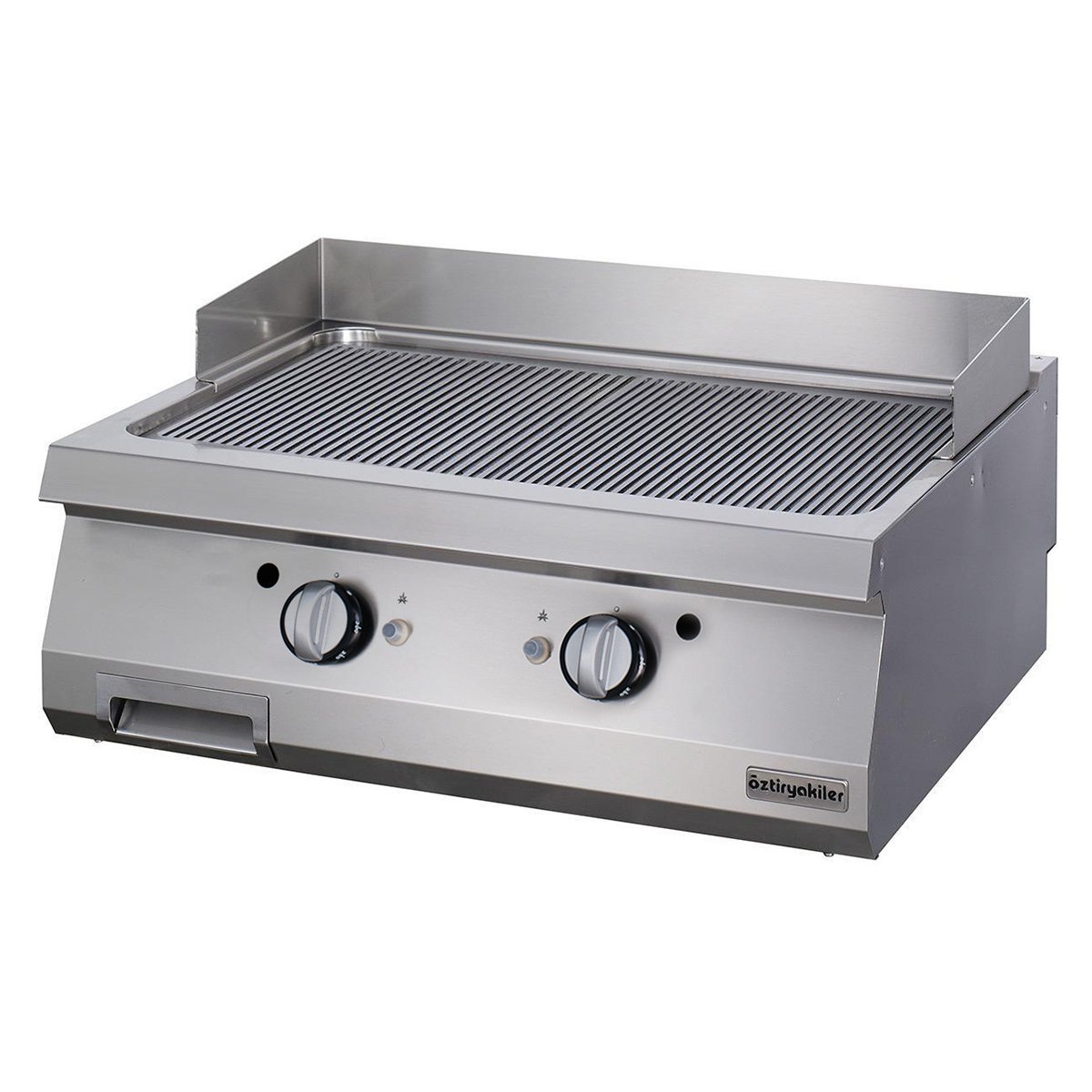 Öztiryakiler 900 Seri Set Üstü Grill Plate Oluklu, Gazlı, 80x90 cm, 6644