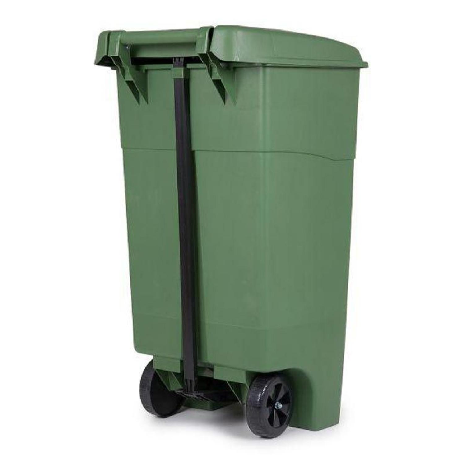 Bora Plastic Pedal Waste Bin 125 Litre Green