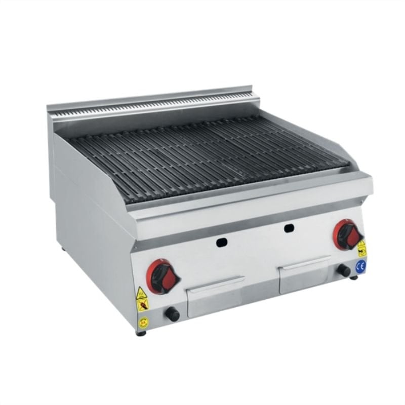 CSA 700 Edge Seri Dökümlü Lavataş Izgara Set Üstü Lpg'li 80x70 Cm