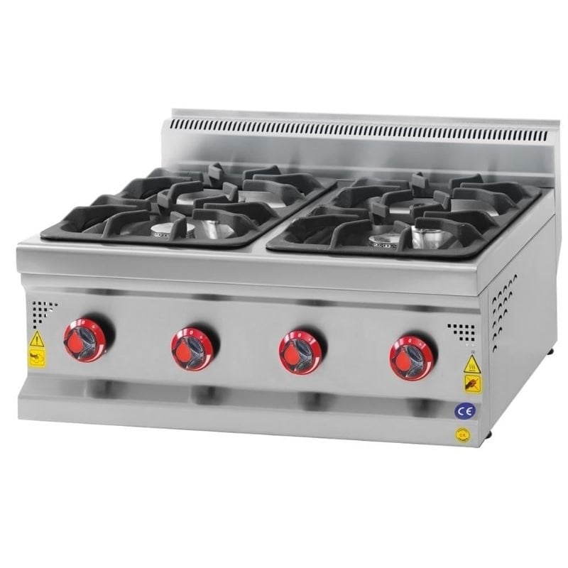 CSA 700 Seri 4 Gözlü Ocak Set Üstü Lpg'li 80x70 Cm
