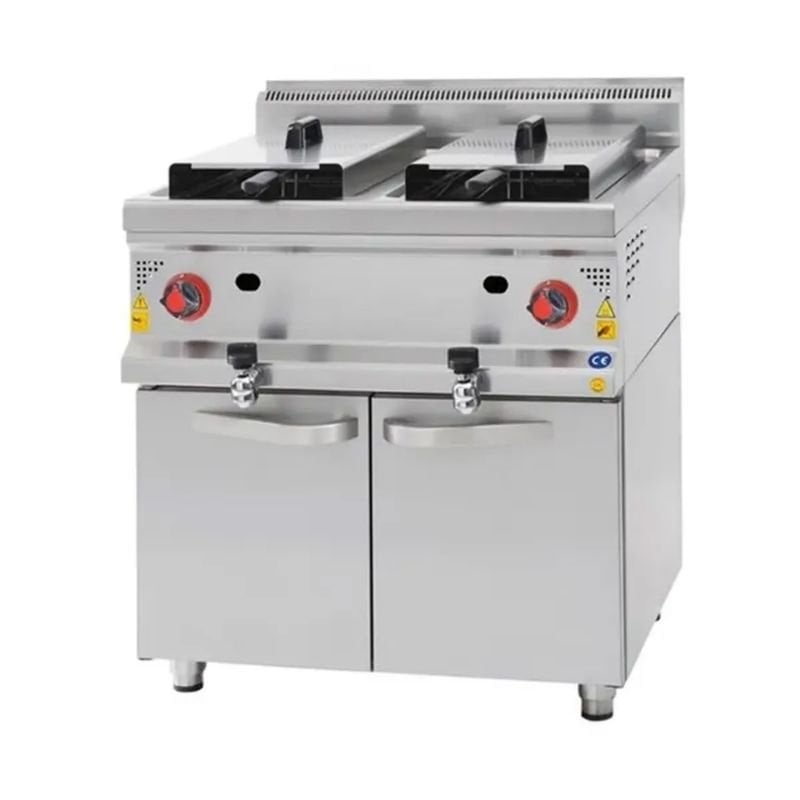 CSA 900 Seri Fritöz Dolaplı Doğalgazlı 22+22 lt 80x90 Cm