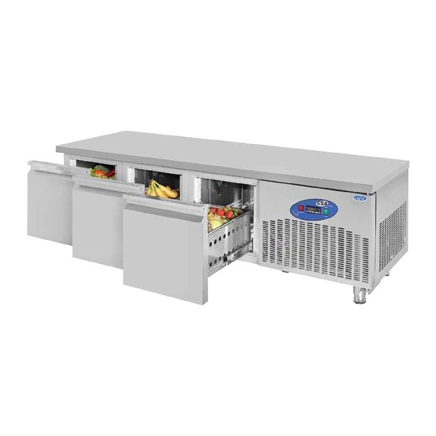 CSA CS.CİK.3D.700.200CM Cihaz Altı Derin Dondurucu 3 Çekmeceli 200x70 Cm 210 L 304 Kalite