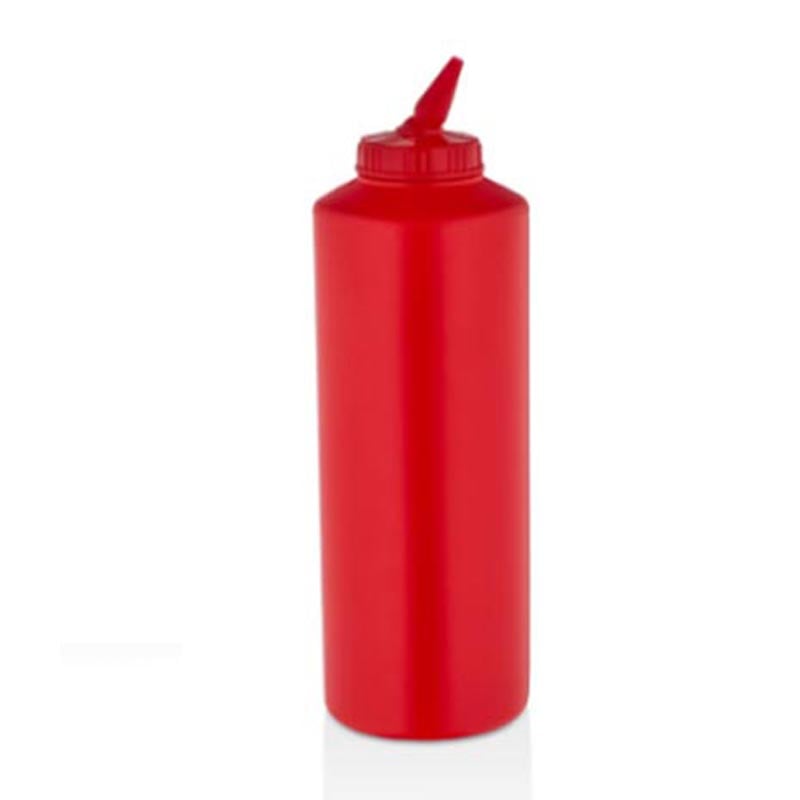 GastroPlast GPSM-500 Ayarlı Uçlu Fişek Sosluk 500 ml Kırmızı