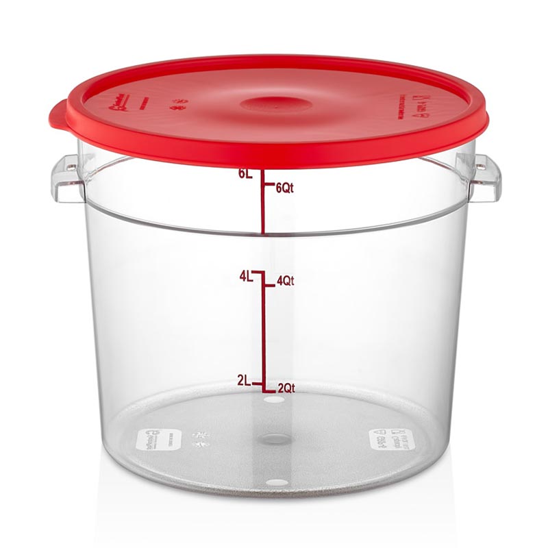 GastroPlast GRP-6 Polikarbon Yuvarlak Saklama Kabı 6 L