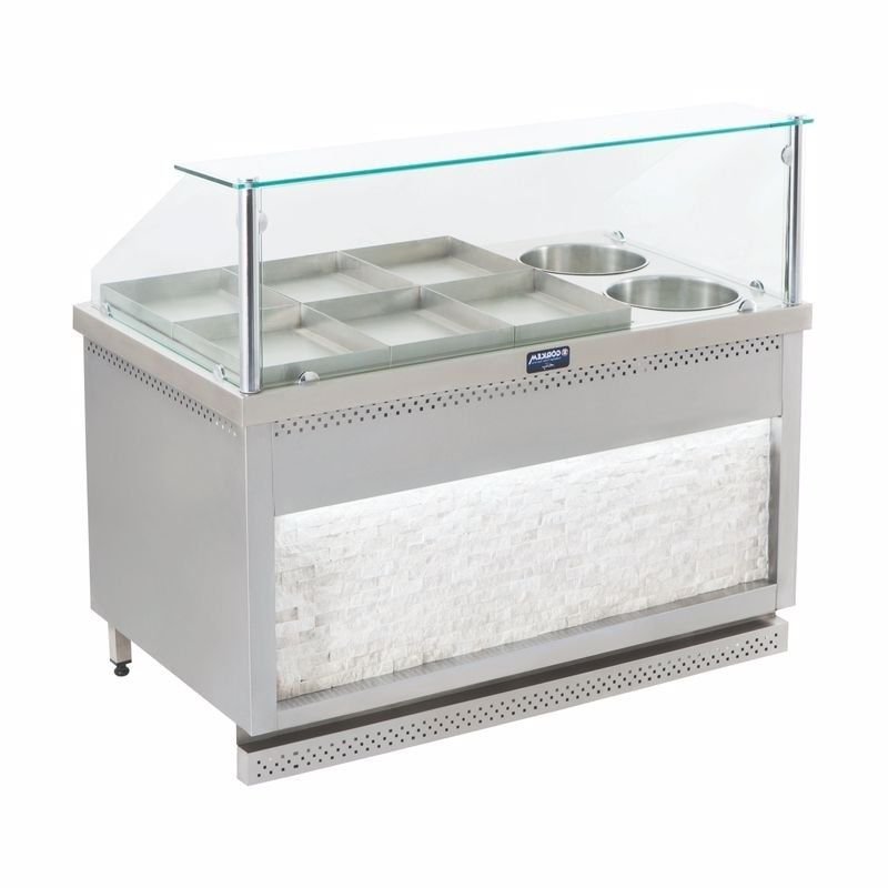 Görkem Sulu Yemek Tezgahı 14+4 Tepsili Elektrikli 300x85 Cm