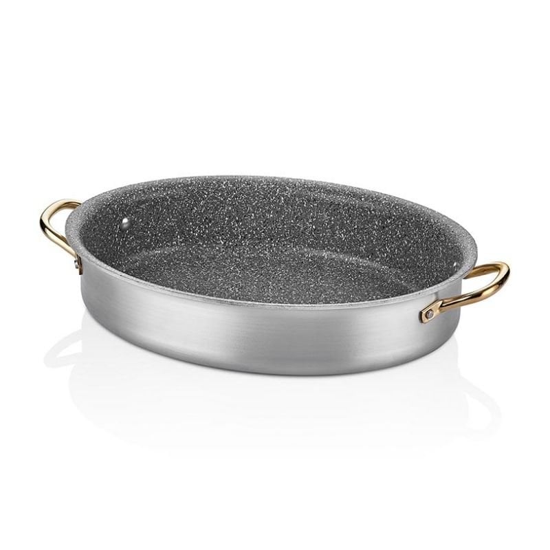 Altınbaşak A 117OS 28D Alu Oval Granit Tencere 28x21x7 cm