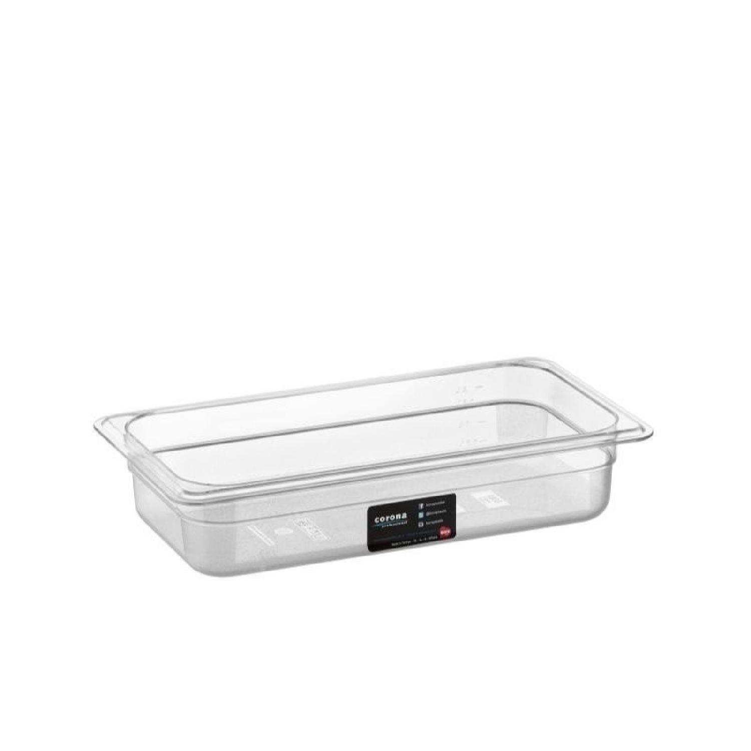 Bora Plastik Gastronom Polikarbon Küvet, GN 1/3-65 , 2 L