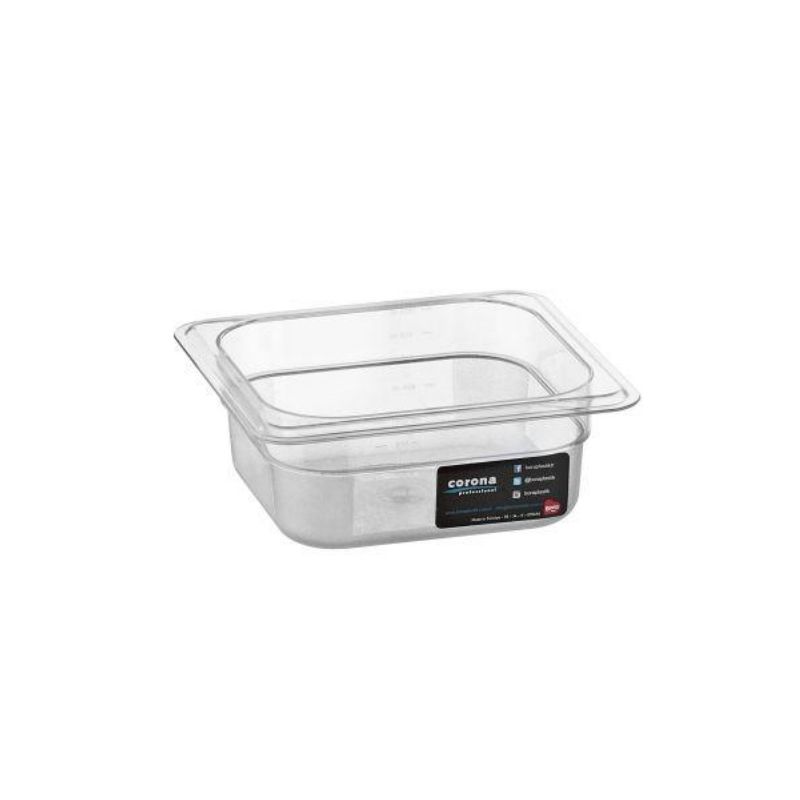 Bora Plastik Gastronom Polikarbon Küvet GN 1/6-65 1 L