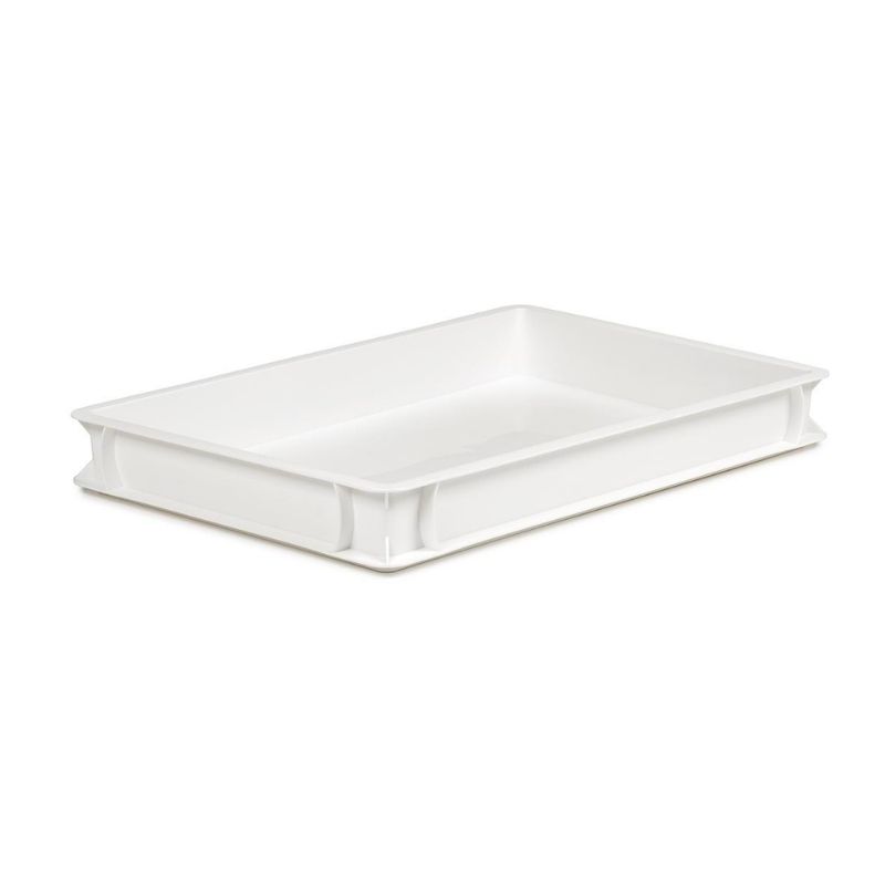 Bora Plastik Pizza Hamur Teknesi 60x40x7.5 Cm Beyaz