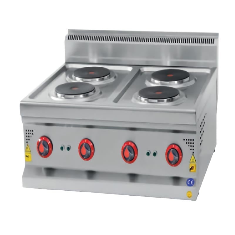 CSA 600 Series 4 Round Plate Electric Countertop Range 60x60 Cm