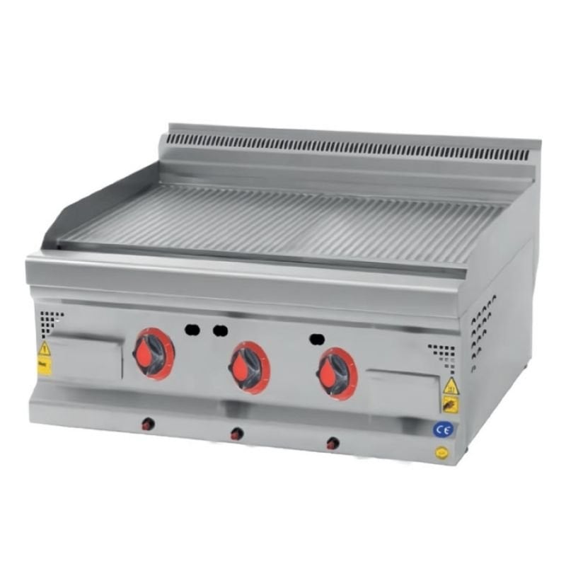 CSA 600 Seri Oluklu Pleyt Izgara Set Üstü Lpg'li 120x60 Cm