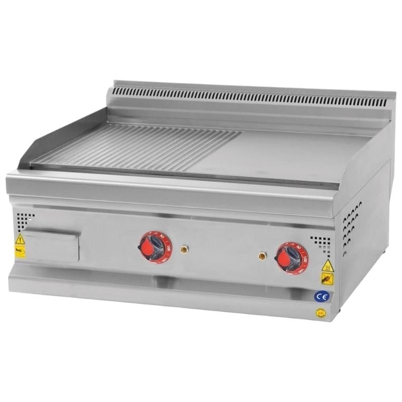 CSA 600 Seri Yarı Oluklu Pleyt Izgara Set Üstü Elektrikli 60x60 Cm