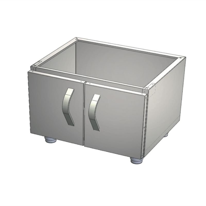 CSA 700 Edge Seri Set Altı Dolap İki Kapaklı 80x70x50 Cm