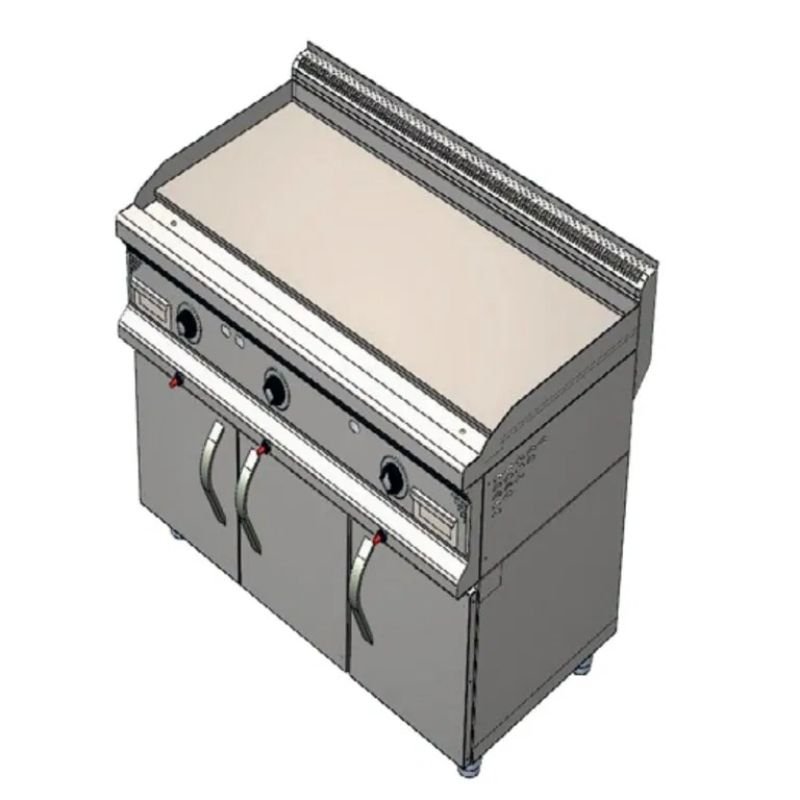 CSA 900 Seri Düz Pleyt Izgara Dolaplı Elektrikli 120x90 Cm