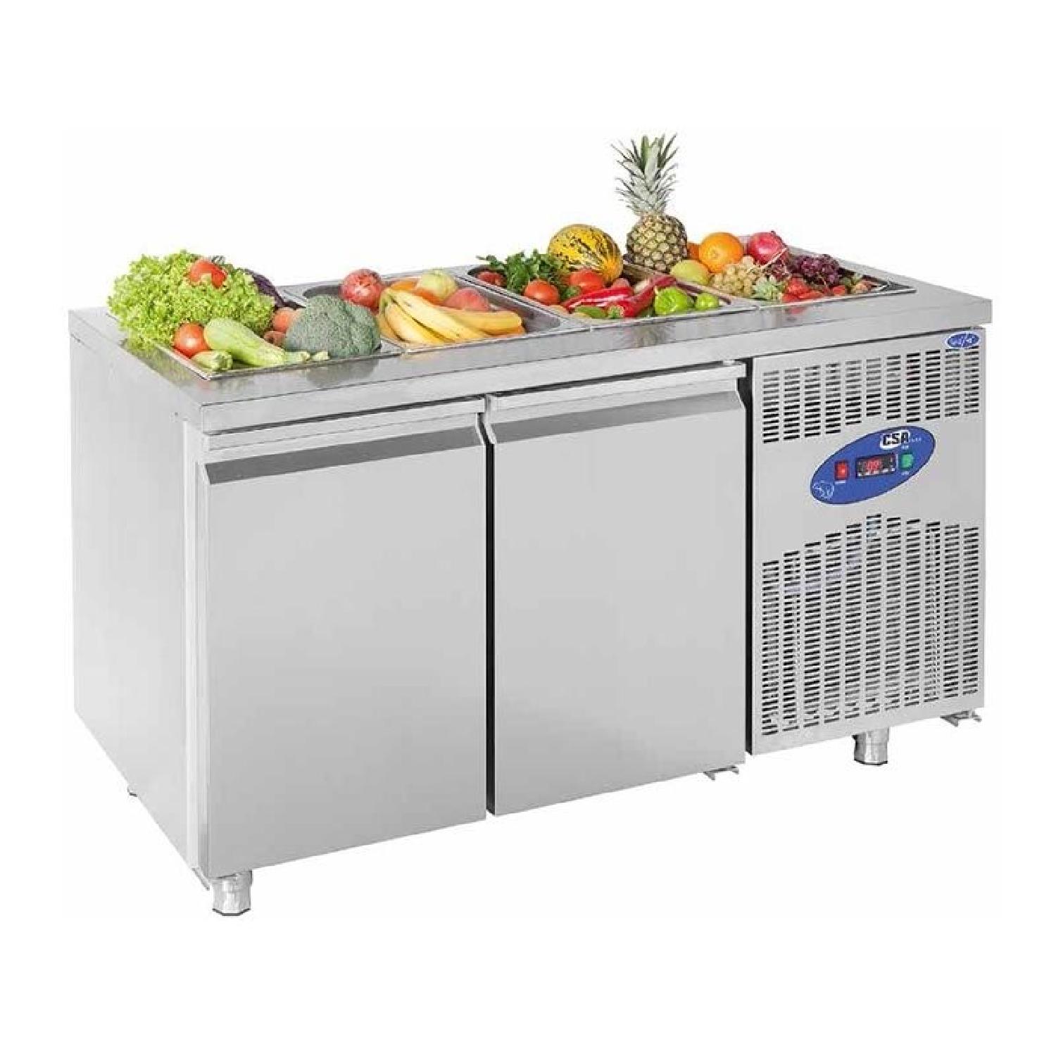 CSA CS.TEZ.2.700.SHS Havuzlu Saladbar 2 Kapılı 281 L 141x70 Cm 430 Kalite