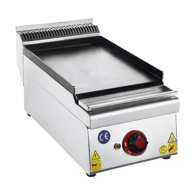 CSA Snack Seri Düz Pleyt Izgara Set Üstü Elektrikli 30x57 Cm