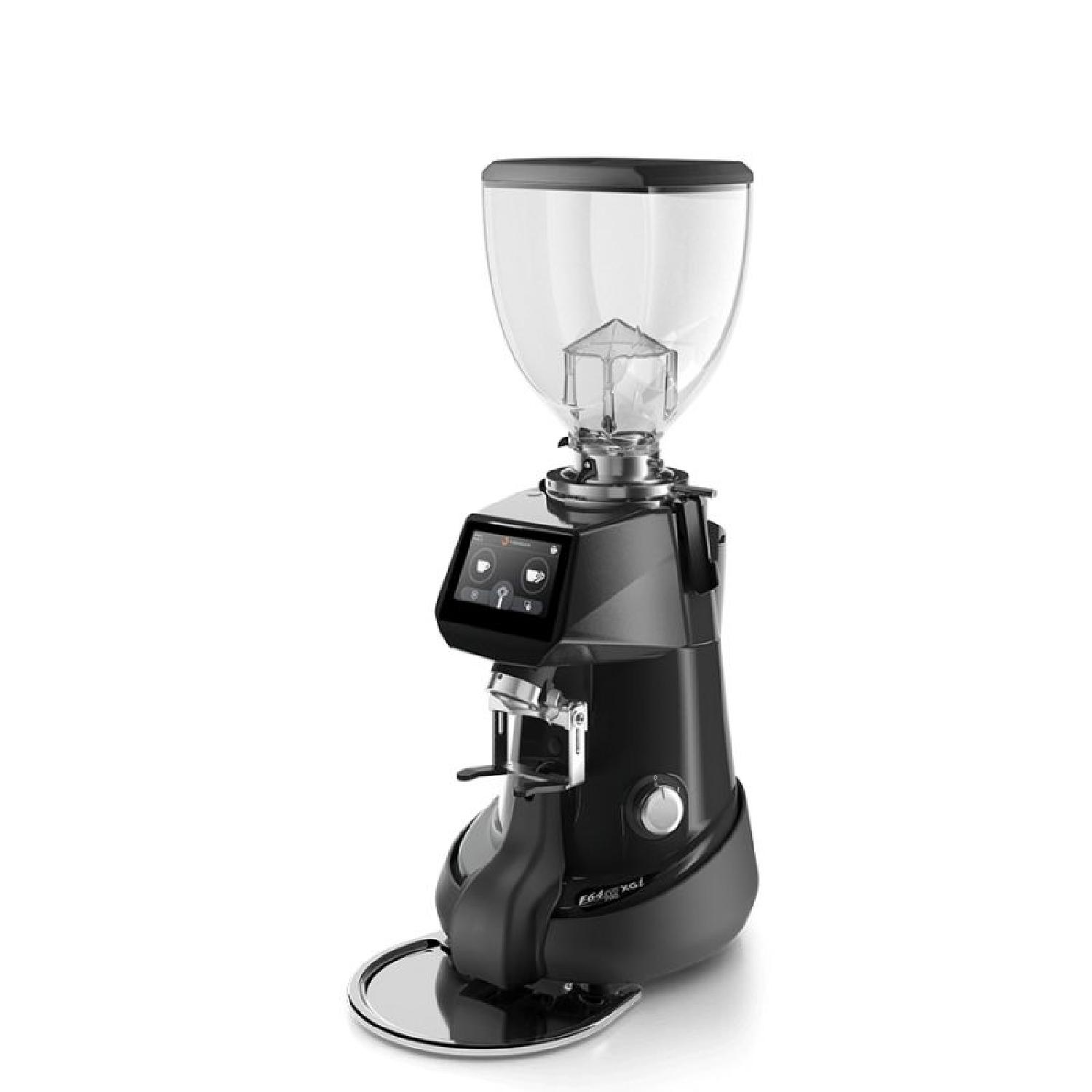 Fiorenzato F64 EVO PRO XGİ Dark Titanyum Soğutmalı On Demand Kahve Değirmeni Tartılı 64 mm Parlak Siyah