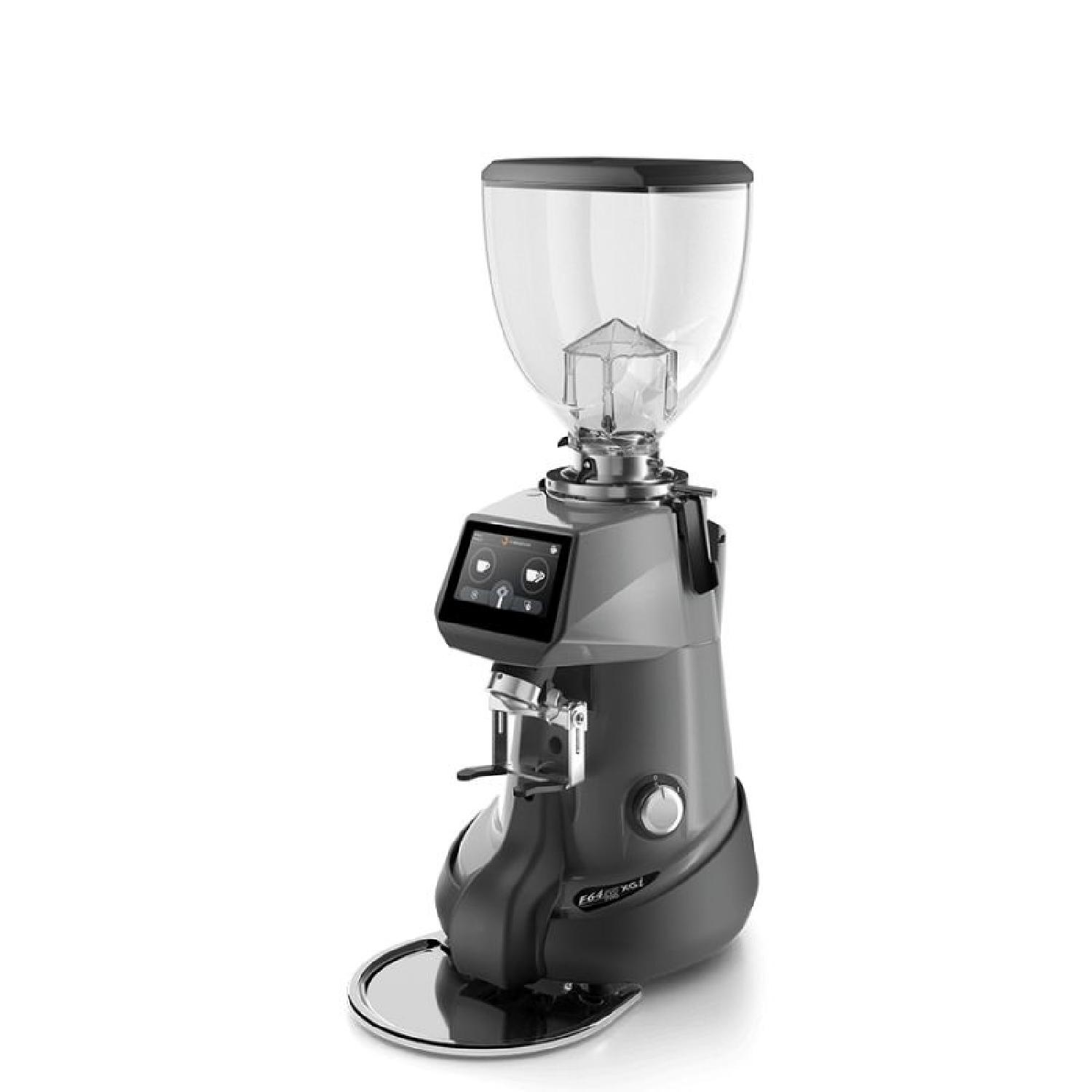 Fiorenzato F64 EVO PRO XGİ Dark Titanyum Soğutmalı On Demand Kahve Değirmeni Tartılı 64 mm Nardo Gri