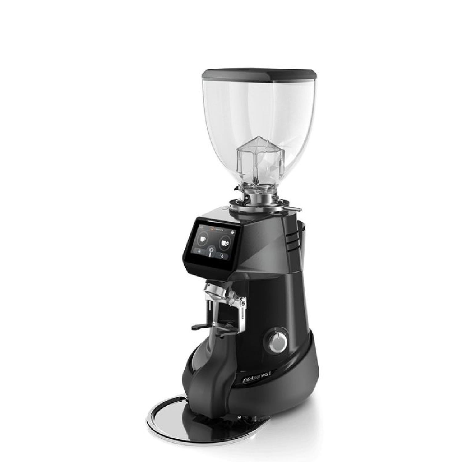 Fiorenzato F64 EVO XGİ Dark Titanyum Soğutmalı On Demand Kahve Değirmeni Tartılı 64 mm Parlak Siyah