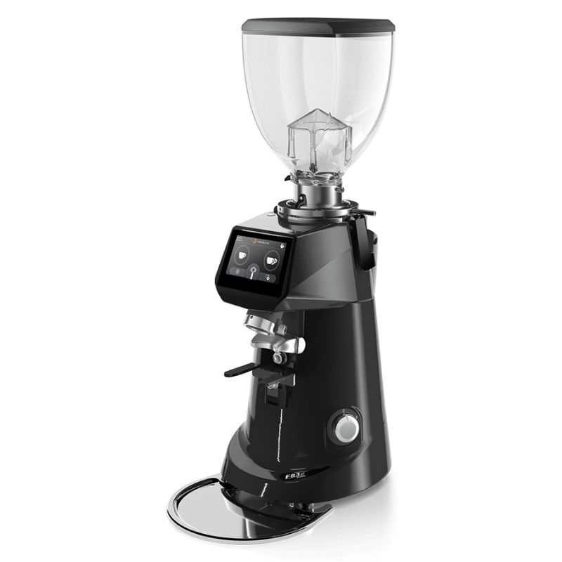Fiorenzato F83 E PRO Dark Titanyum On Demand Kahve Değirmeni 83 mm Parlak Siyah