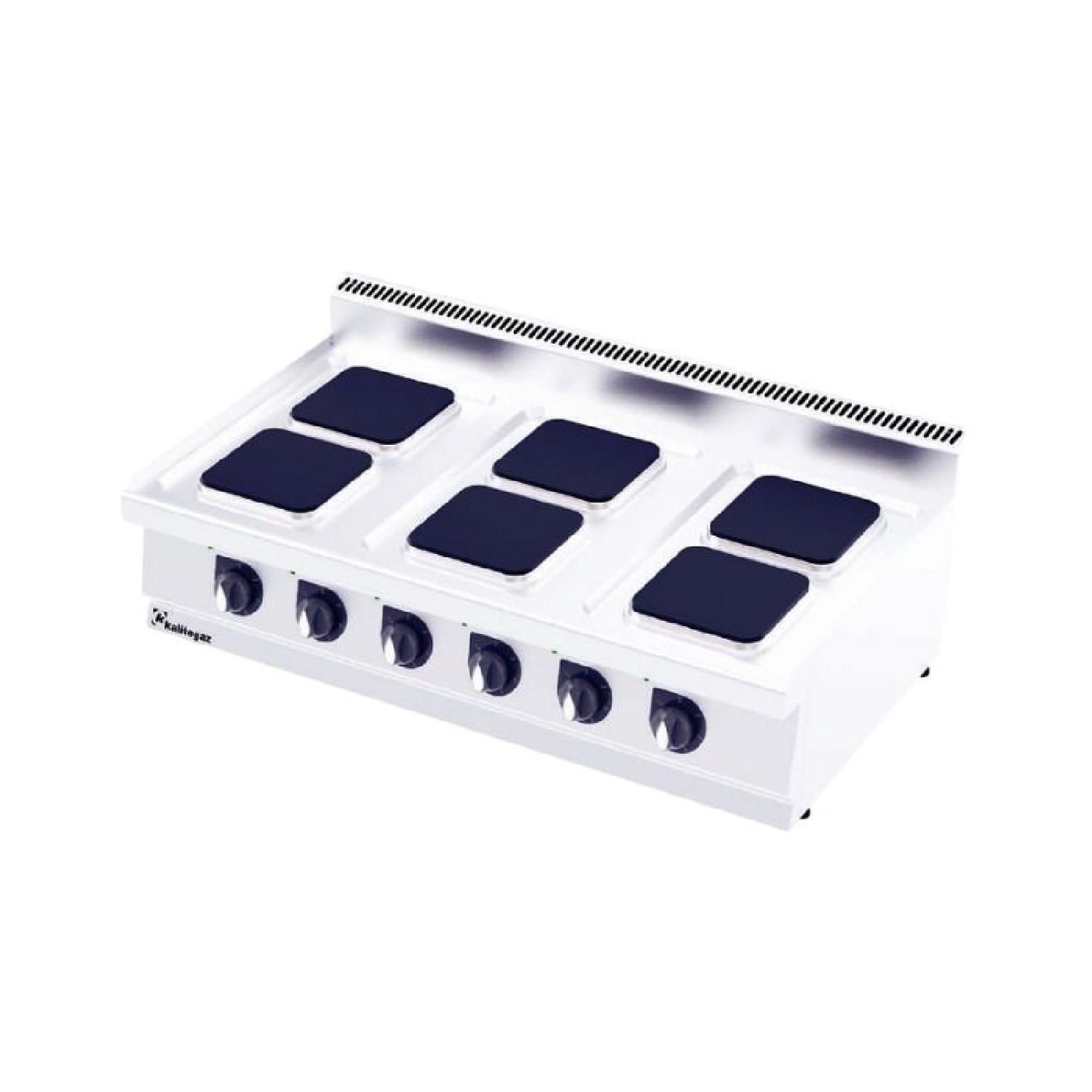 Kalitegaz C1270ES 700 Seri Set Üstü Altılı Ocak Pleytli 120x70 Cm Kare Elektrikli 400 V