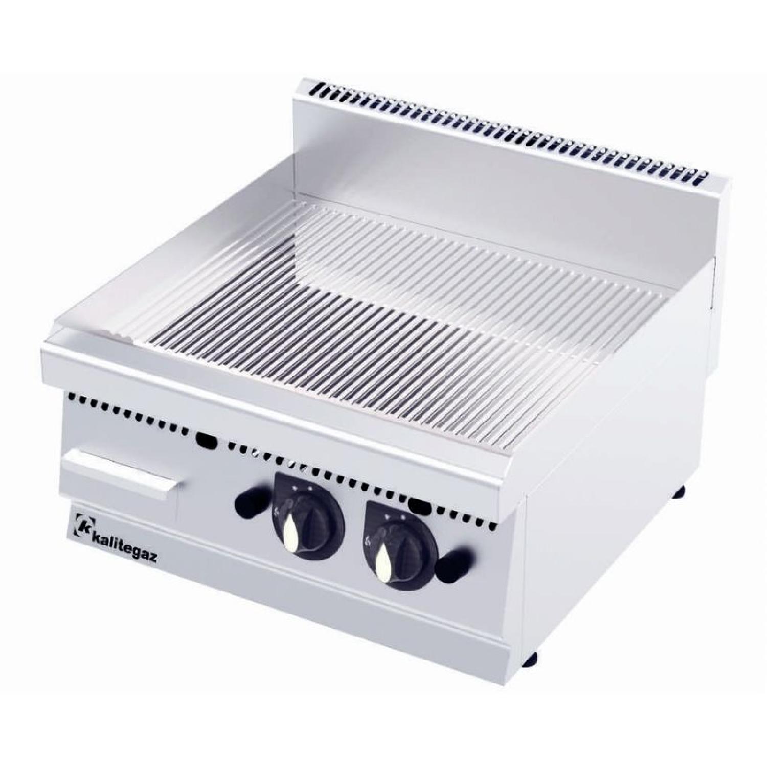Kalitegaz GG1260GC 600 Seri Krom Kaplı Pleyt Izgara Oluklu 120x60 Cm Gazlı