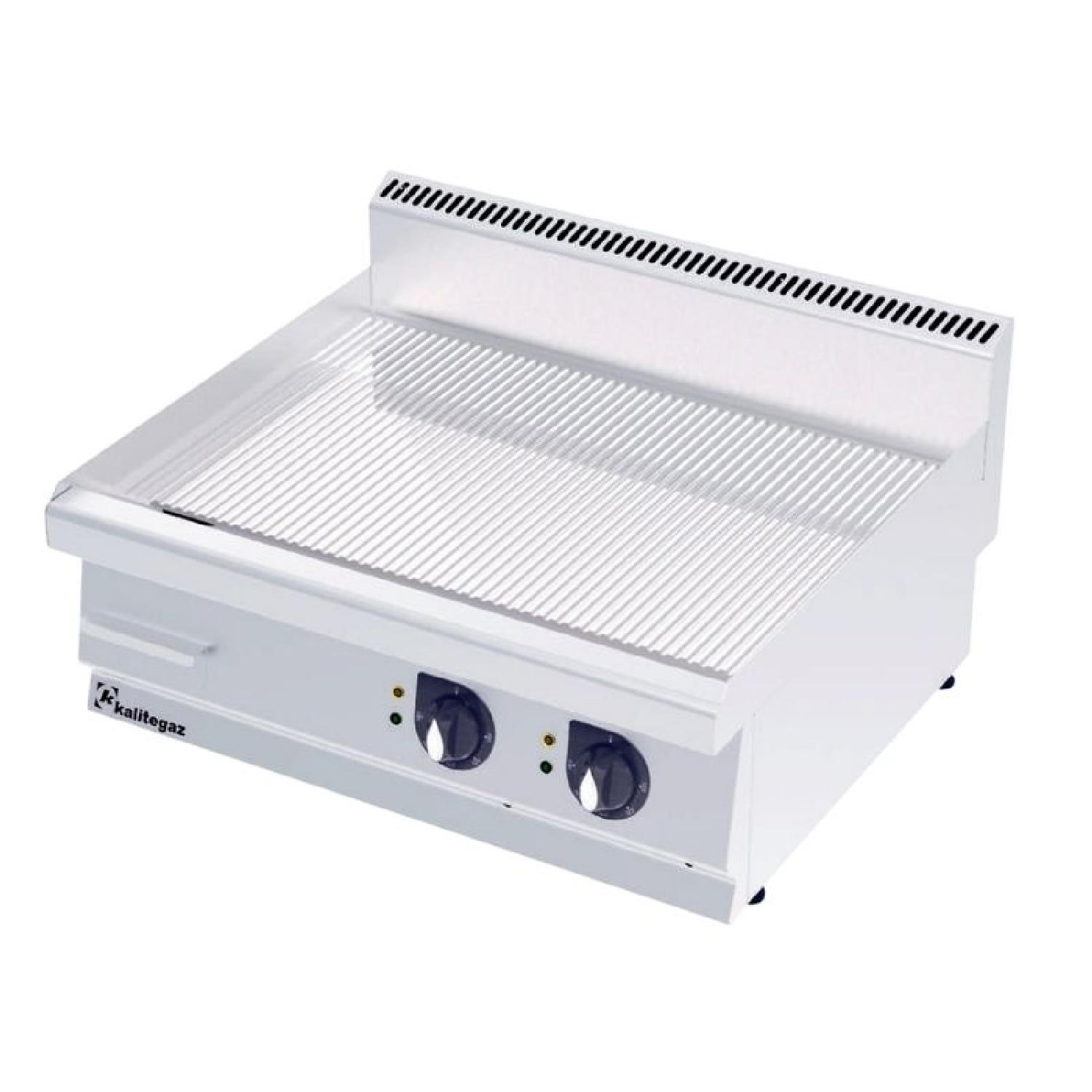 Kalitegaz GG1270EC 700 Seri Krom Kaplı Pleyt Izgara Oluklu 120x70 Cm Elektrikli 400 V