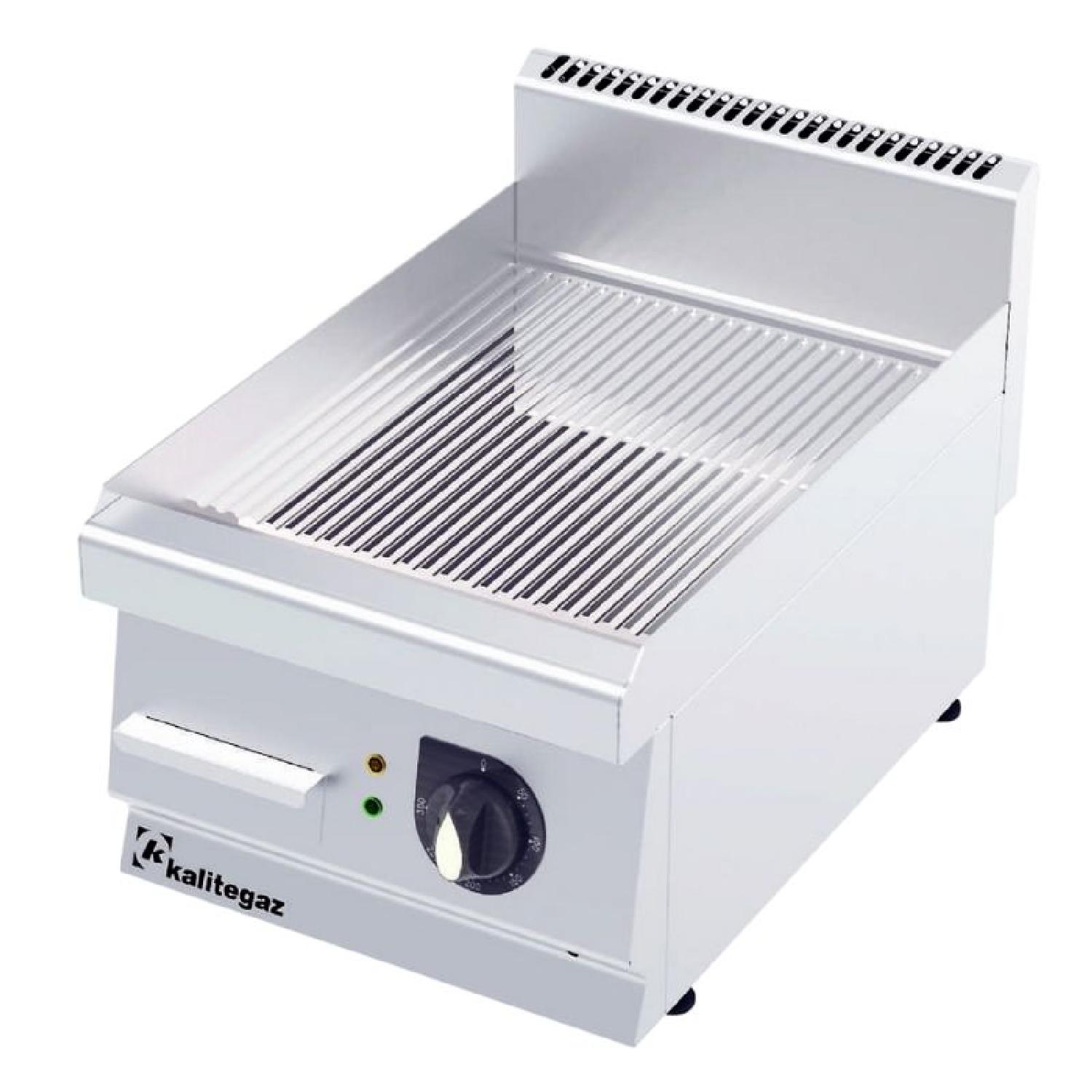 Kalitegaz GG4060EC 600 Seri Krom Kaplı Pleyt Izgara Oluklu 40x60 Cm Elektrikli 400 V