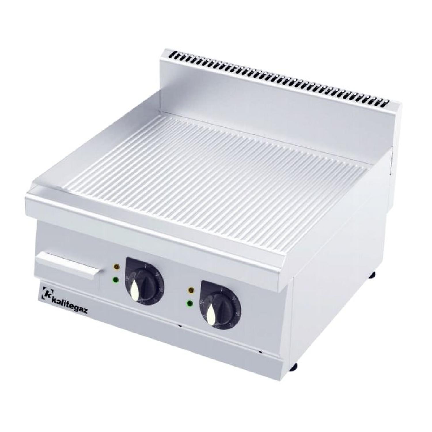 Kalitegaz GG6060E 600 Seri Pleyt Izgara Oluklu 60x60 Cm Elektrikli 400 V